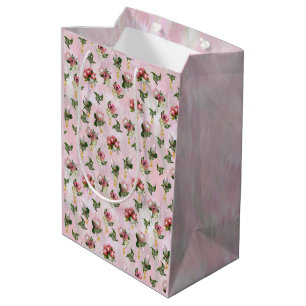 Protea flower bouquets with sage leaves medium gift bag