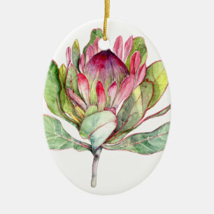Protea Flower Ceramic Tree Decoration