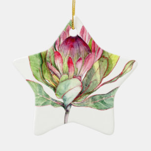 Protea Flower Ceramic Tree Decoration