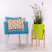 Protea Flower Floral beige red Pattern monogram