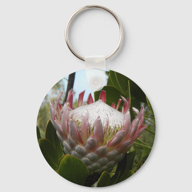 Protea Flower Hawaii Keychain (Front)