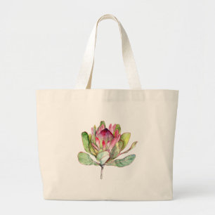 Protea Flower Large Tote Bag