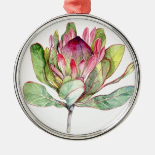 Protea Flower Metal Tree Decoration