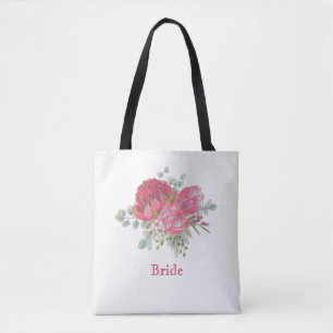 Protea Flowers Bridal Tote Bag