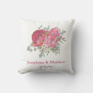Protea Flowers & Waratah Wedding Cushion