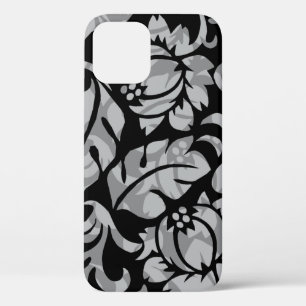 Protea Pareau Hawaiian Tropical Floral Black iPhone 12 Pro Case