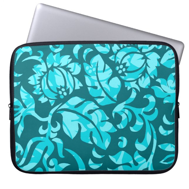 Protea Pareau Tropical Floral Neoprene Wetsuit Laptop Sleeve (Front)