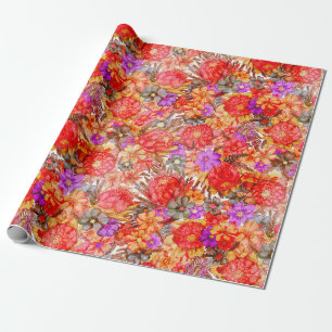 Protea Pattern Wrapping Paper