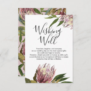 Protea Wedding Wishing Well Response Card