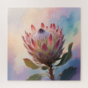 Proteas Flower Watercolor Dream Jigsaw Puzzle