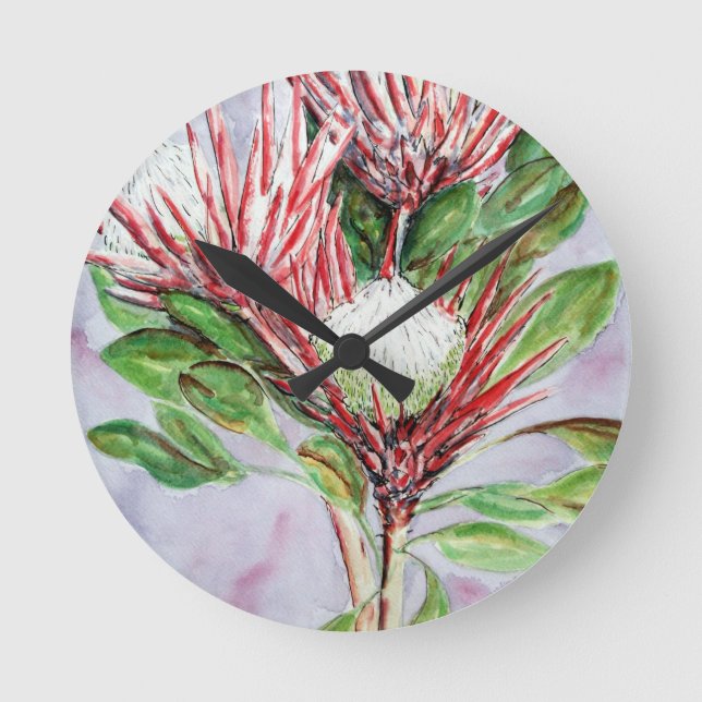 Proteas Round Clock (Front)