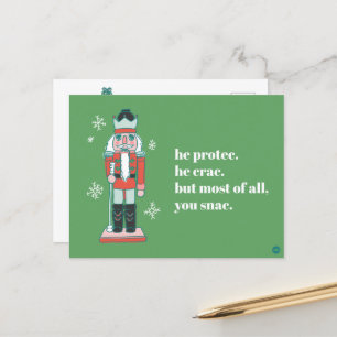 "Protec" Nutcracker Holiday Postcard
