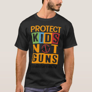 Protect Children Not Guns Orange Stop Gun Violenc T-Shirt