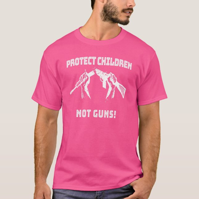 Protect Children Not Guns Orange T-Shirt (Front)