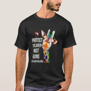 Protect Children Not Guns Wear Orange Gun Violence T-Shirt
