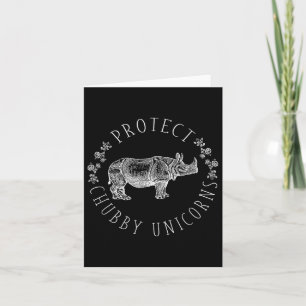Protect Chubby Unicorns Save The White Rhino Anima Card