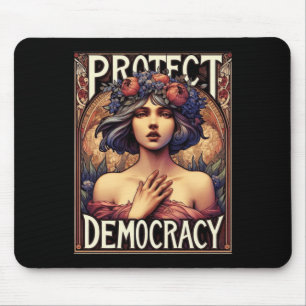Protect Democracy Political And Feminist Activism Mouse Mat