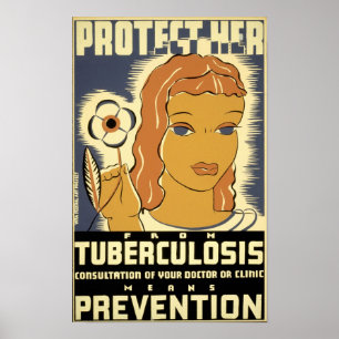 Protect Her From Tuberculosis Poster