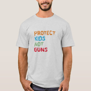 Protect kids. Not guns colours distressed grunge  T-Shirt