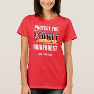 Protect MOUNT MABU RAINFOREST Mozambique Flag T-Shirt