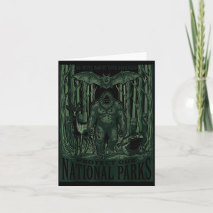 Protect National Parks Or Haunt Backyard Men Card