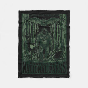 Protect National Parks Or Haunt Backyard Men Fleece Blanket