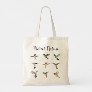 Protect Nature North American Hummingbirds Tote Bag