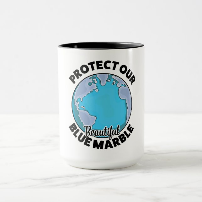 Protect Our beautiful Blue Marble Mug (Center)