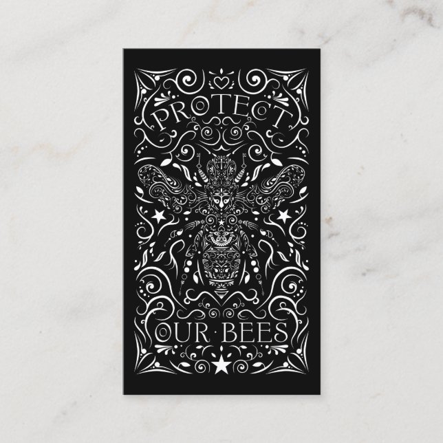 protect our bees business card (Front)