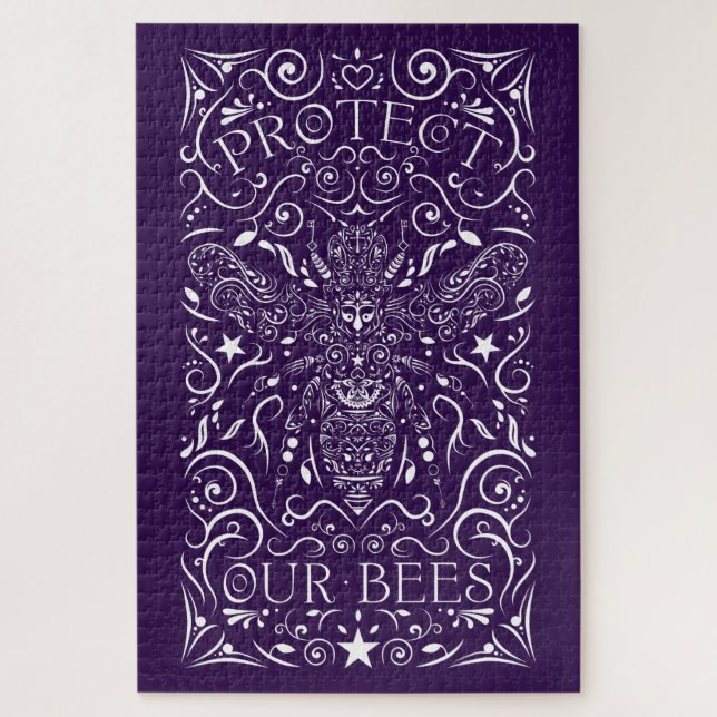 protect our bees jigsaw puzzle (Vertical)