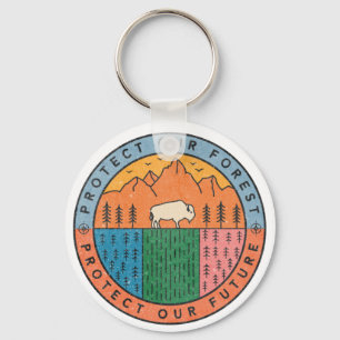 Protect Our Forest National Parks Climate Change Key Ring