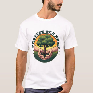 Protect Our Home, Nature Preservation Design T-Shirt