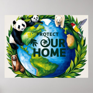 Protect Our Home’ Viral Eco-Friendly Globe Art Poster
