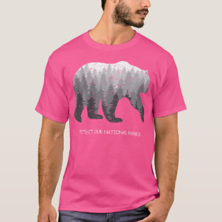 Protect Our National Parks Alt Us Hiking Camping B T-Shirt
