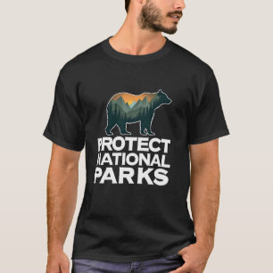 Protect Our National Parks Bear Design T-Shirt