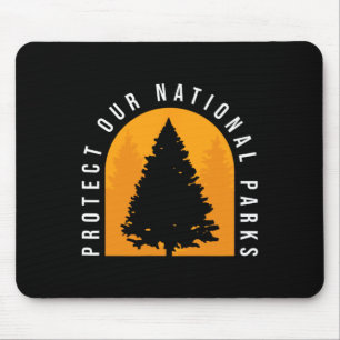 Protect Our National Parks Distressed Outdoor Wand Mouse Mat