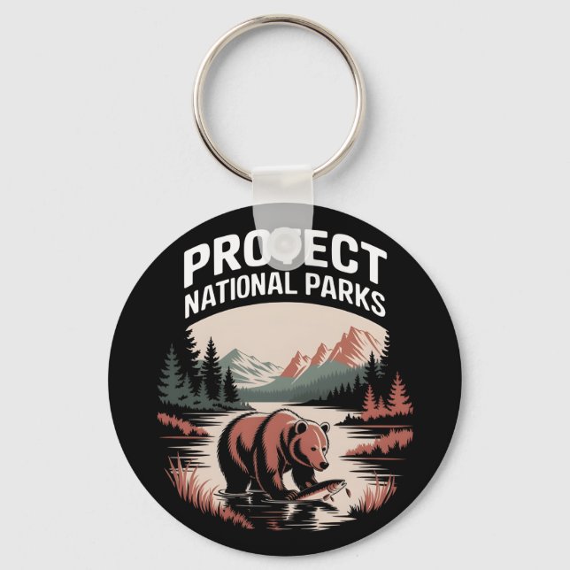 Protect Our National Parks Key Ring (Back)
