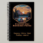 Protect our National Parks Planner<br><div class="desc">Protect and Save our National Parks beautiful Mountains,  camping tent,  campground,  several designs in my Shop. Deer,  bear,  lakes,  wolf,  horse,  backpacking,  more.  Add this design to other products. Add text. Change background colour.</div>