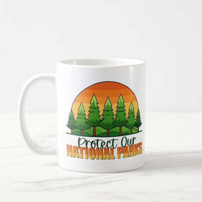 Protect Our National Parks Support Coffee Mug (Left)
