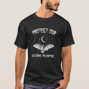 Protect Our Nocturnal Pollinators Clothes Cool Hal T-Shirt