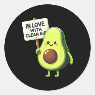 Protect Our Planet Avocado Earth Day Lets Save The Classic Round Sticker