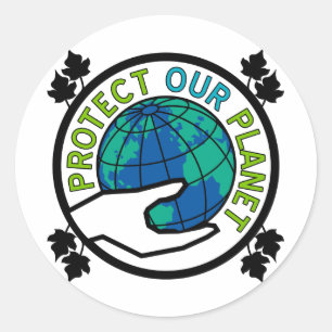 Protect Our Planet Classic Round Sticker