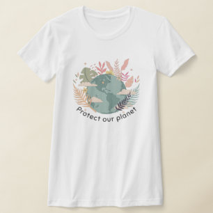 Protect Our Planet - Earth Day (Cartoon texture) T-Shirt