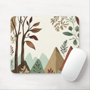 Protect Our Planet – Hand-Drawn Nature & Sustainab Mouse Mat