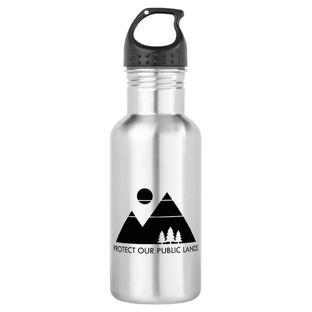 Protect Our Public Lands Mountain 532 Ml Water Bottle (Front)