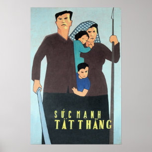 Protect Our Victory and Power! Vietnam Political Poster