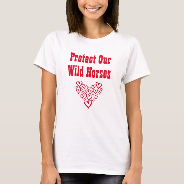 Protect Our Wild Horses WHE T-Shirt (Front)