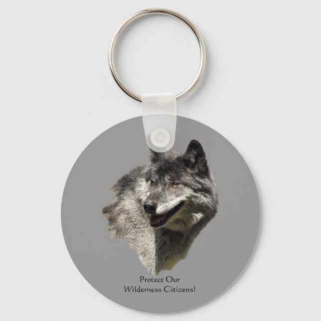 Protect Our Wilderness Citizens! Key Chain (Front)