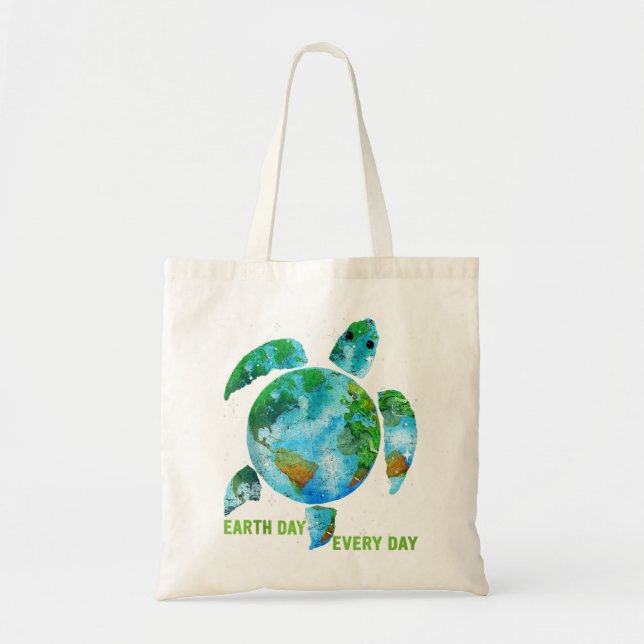 Protect Sea Turtles Save The Earth Save The Planet Tote Bag (Front)