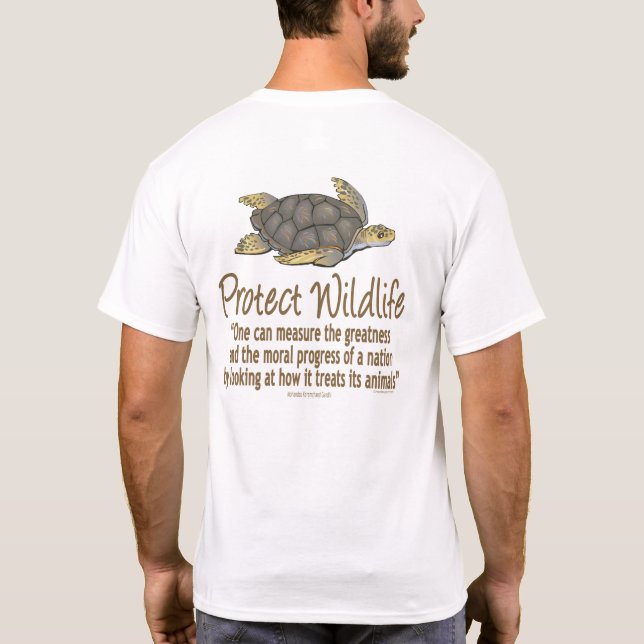 Protect Sea Turtles T-Shirt (Back)